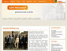Tablet Screenshot of cdu-noervenich.de